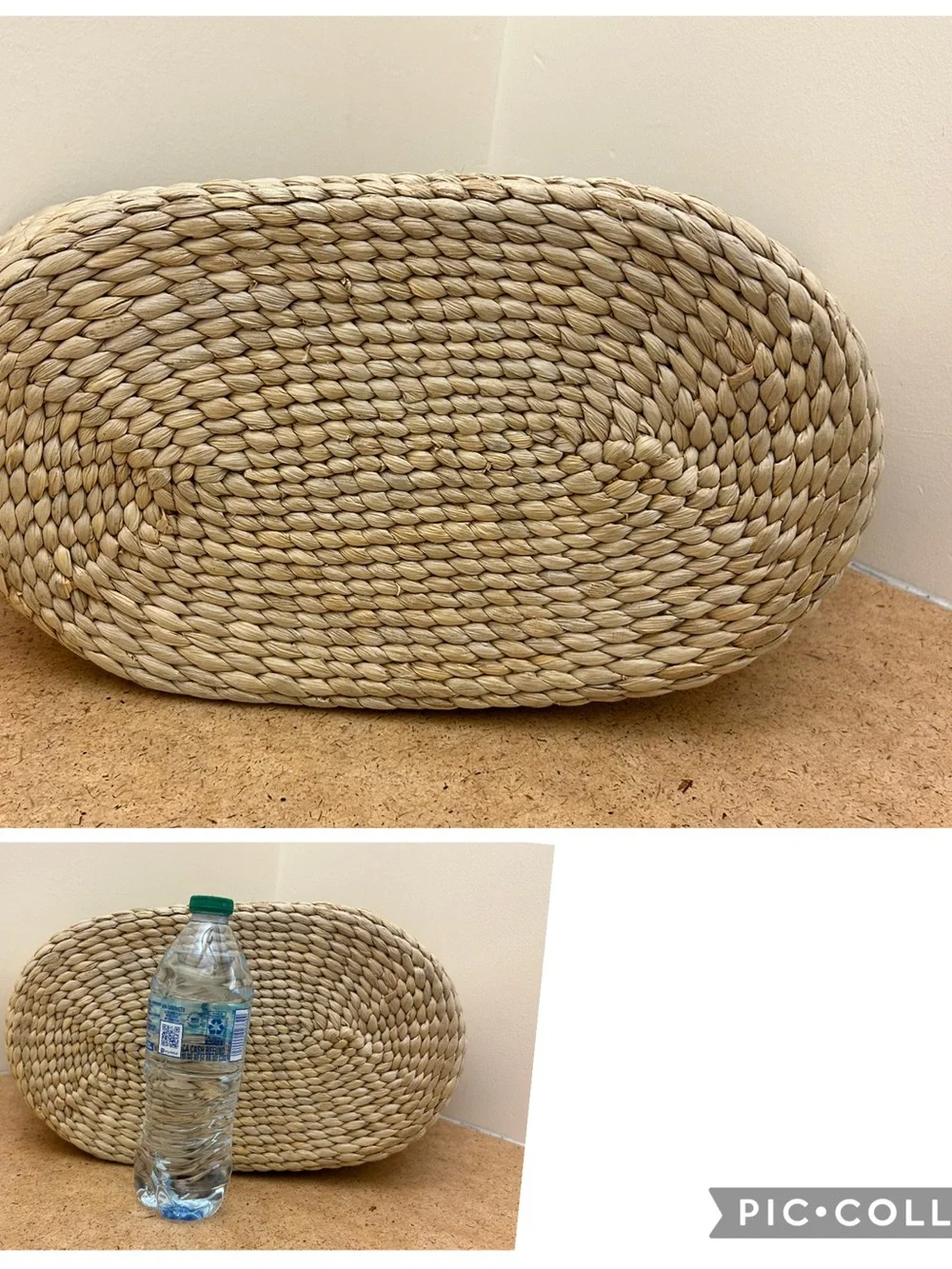 Michael Kors Natural Woven Tote with Brown Leather Trim & Gold Hardware - Picture 11 of 16